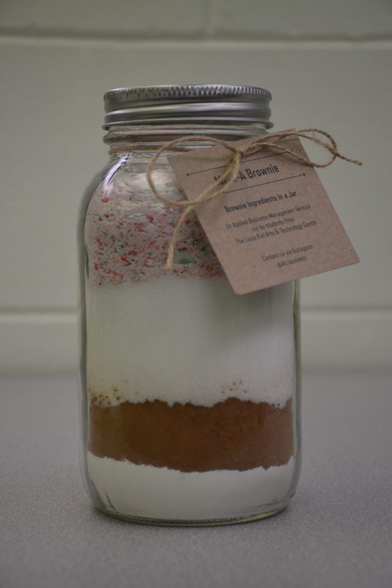 Candy Cane Jar Candy cane brownie jar